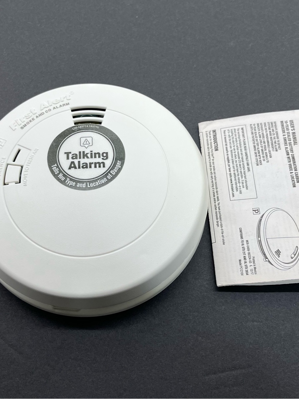 First Alert 2 in 1 Smoke and Carbon Monoxide Alarm 10 Year Voice Alert System
